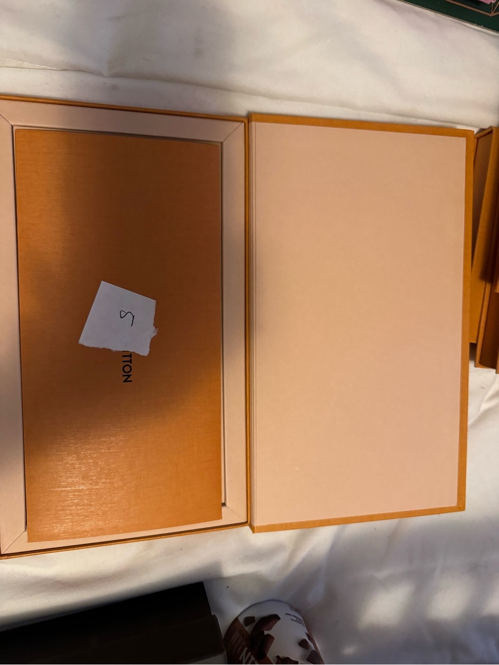 Louis Vuitton Orange and Cream Gift Box Set